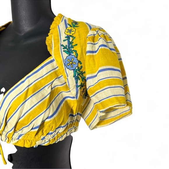 Anthropologie Celandine Copacabana Skirt Set Rio Stripe Size M NWT Resort Spring - Picture 9 of 13